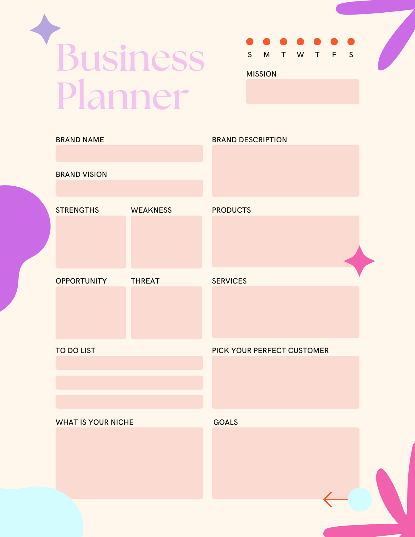 The Elevate Her Fearless Planner | Entrepreneur Execution & Budget Workbook| Hard Copy