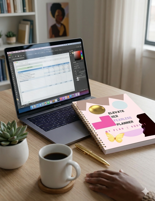 The Elevate Her Fearless Planner | Entrepreneur Execution & Budget Workbook